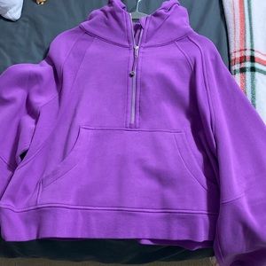Lululemon scuba half zip moonlight magenta